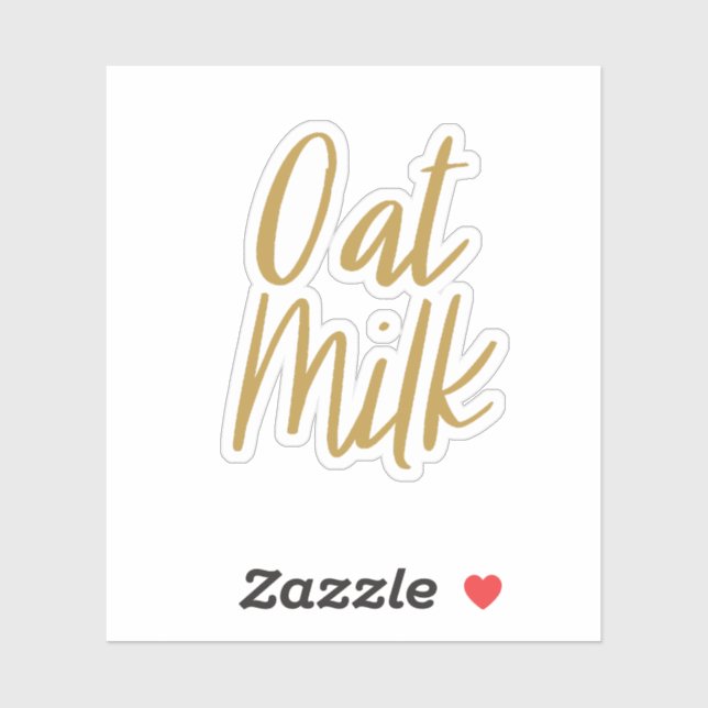 Oat Milk Storage Sticker (Sheet)