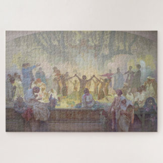 Oath of Omladina - Alphonse Mucha Jigsaw Puzzle