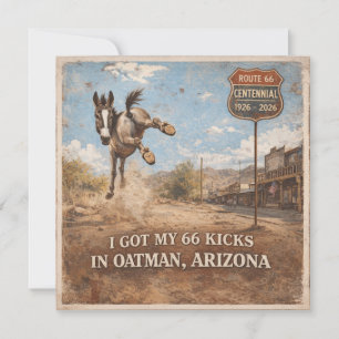 Oatman Arizona Desert Donkey Stationery Invitation