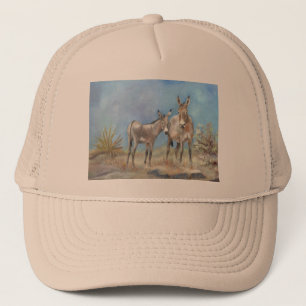 Oatman burros on trucker hat