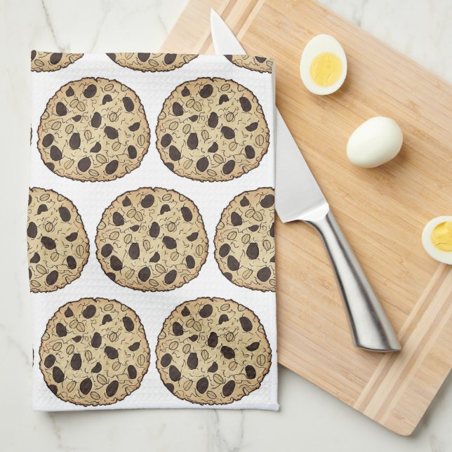 Oatmeal Raisin Cookies Baking Bake Sale Food Tea Towel (Quarter Fold)