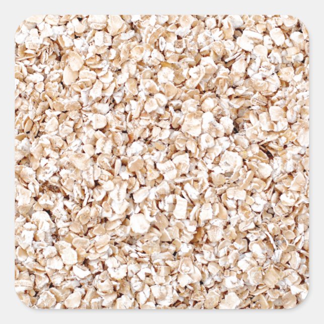 Oatmeal Square Sticker (Front)