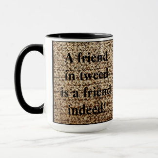 Oatmeal tweed friend mug