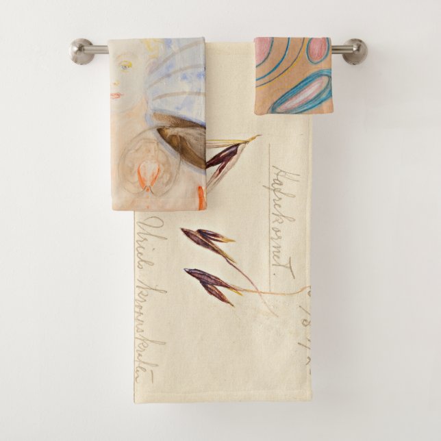 Oats, 1920 by Hilma af Klint  Bath Towel Set (Insitu)