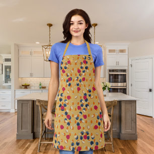 Oats, fruits, and nuts gold apron