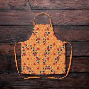 Oats, fruits, and nuts orange apron