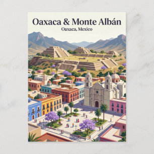 Oaxaca City and Monte Albán Mexico Postcard