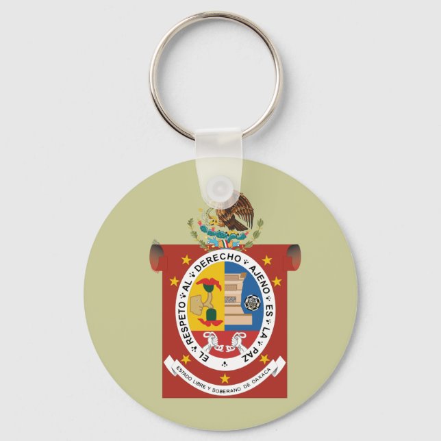 Oaxaca escudo, Mexico Key Ring (Front)