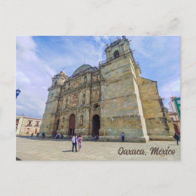 Oaxaca, México, Cathedral Postcard (Front)