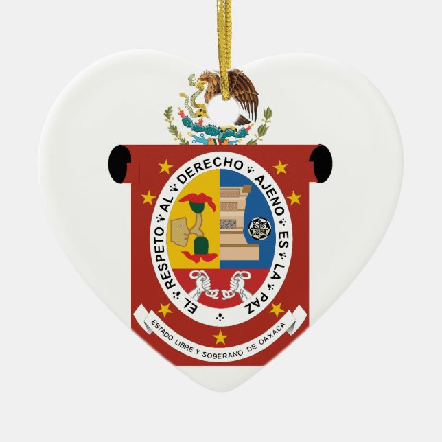 Oaxaca, Mexico Ceramic Tree Decoration (Front)