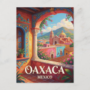 Oaxaca Mexico Colonial Architecture Travel Postcard