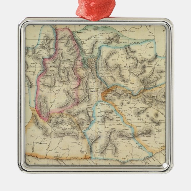 Oaxaca, Mexico Metal Tree Decoration (Front)