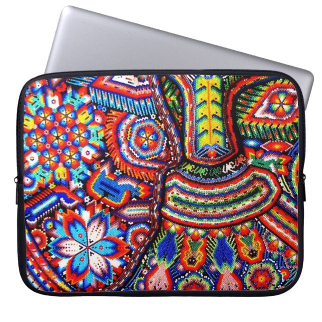 Oaxaca Mexico Mexican Mayan Tribal Art Boho Travel Laptop Sleeve (Front)