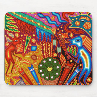 Oaxaca Mexico Mexican Mayan Tribal Art Boho Travel Mouse Pad