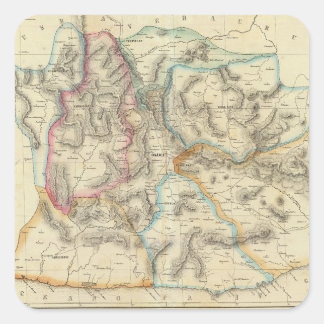 Oaxaca, Mexico Square Sticker (Front)