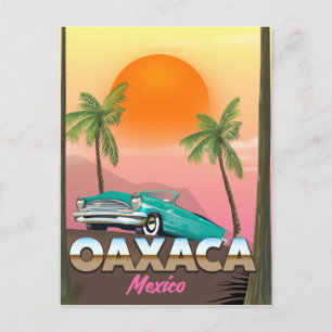 Oaxaca Mexico travel poster Postcard