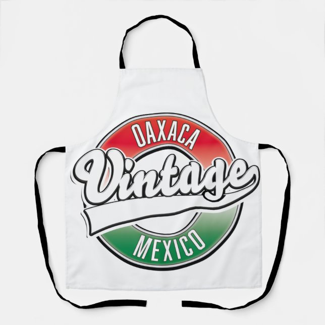 Oaxaca mexico vintage logo. apron (Front)