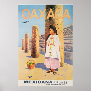 Oaxaca Print Mexico Art Mexican Travel Poster