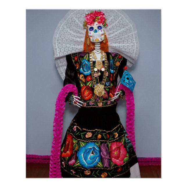 Oaxacan Calavera Catrina Poster (Front)