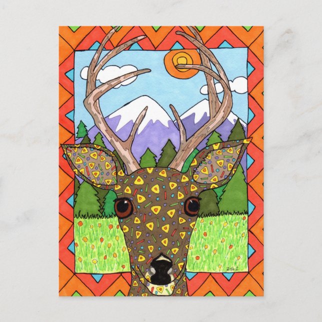 Oaxacan Deer Postcard (Front)