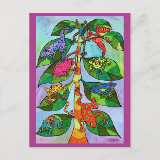 Oaxacan Frog Tree of Life Postcard