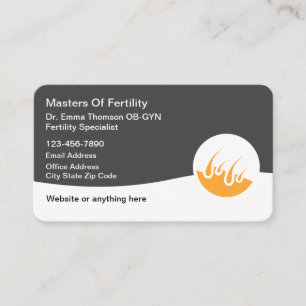 OB-GYN Doctor of Fertility Business Cards