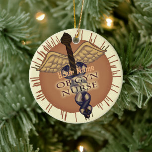 OB Gyn Nurse Caduceus  ornament
