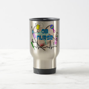 OB Nurse Art Gifts Travel Mug