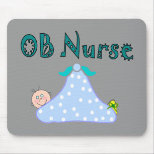 OB Nurse Gifts, Baby in Blanket--Adorable Mouse Pad