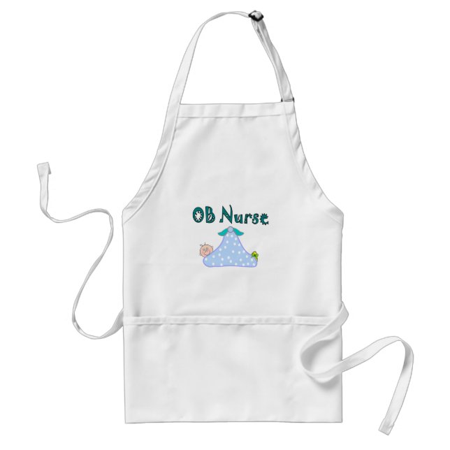 OB Nurse Gifts, Baby in Blanket--Adorable Standard Apron (Front)