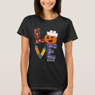 OB Nurse Love Nurse Life Halloween Pumpkin Costume T-Shirt