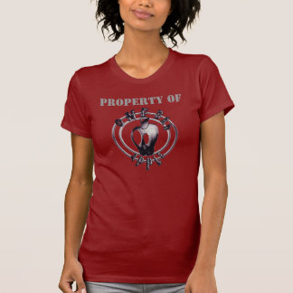 OBA Red "Property of" ladies Metal... - Customised T-Shirt