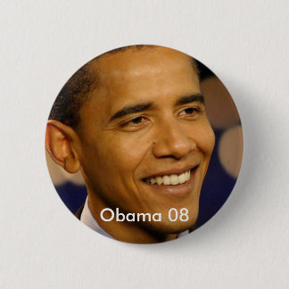Obama 08 6 cm round badge