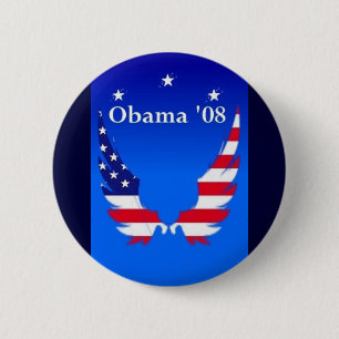 Obama '08 6 cm round badge