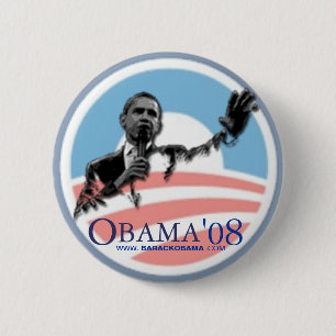 Obama '08 6 cm round badge