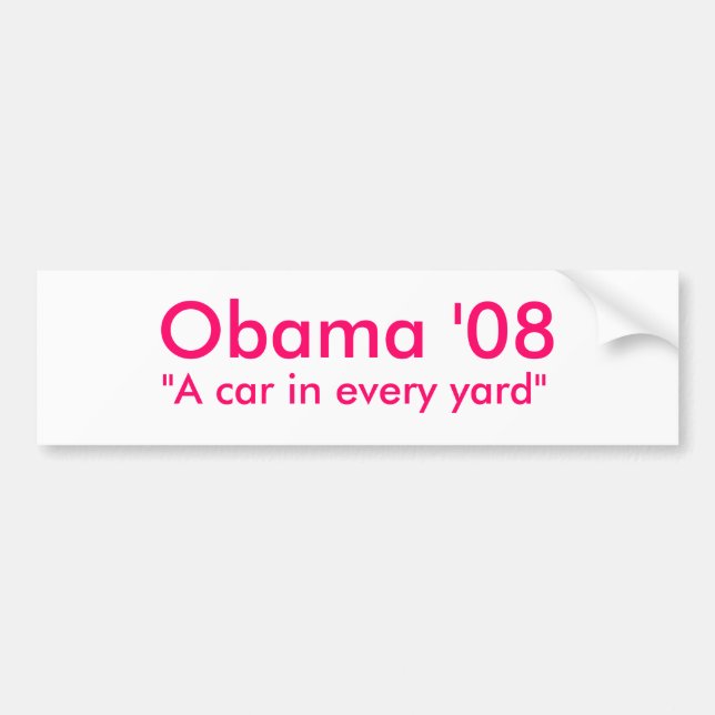 Obama '08 bumper sticker (Front)