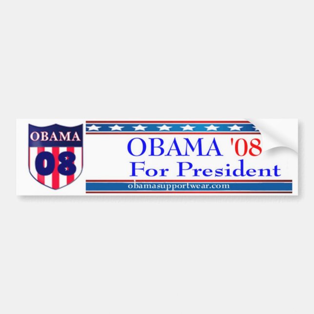 Obama 08 Bumper Sticker (Front)