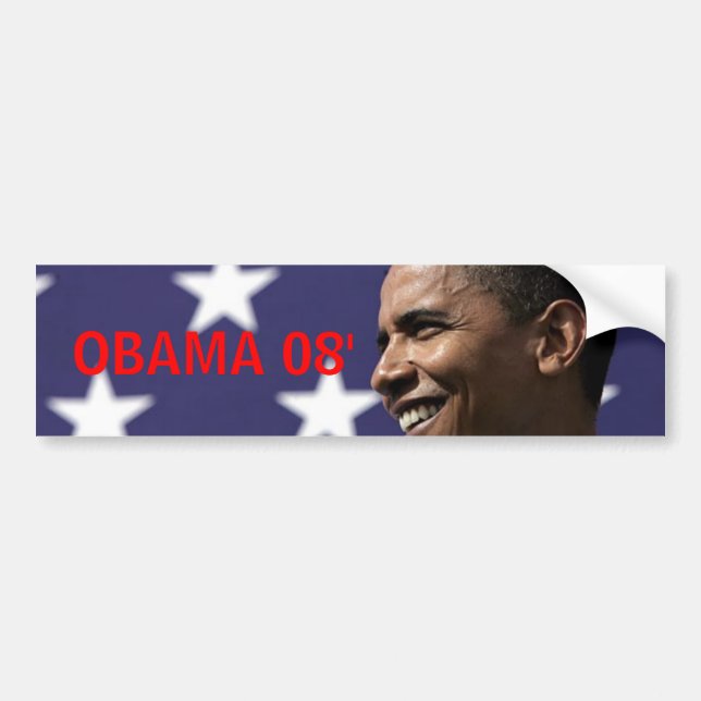 OBAMA 08' BUMPER STICKER (Front)