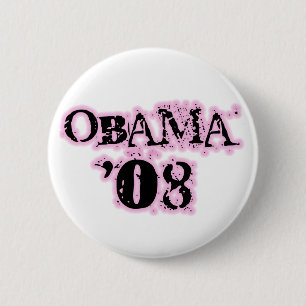 Obama 08 Pink Edge Button