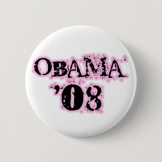 Obama 08 Pink Edge Button