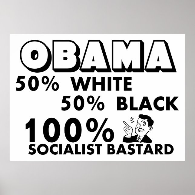 Obama: 100% Socialist! Poster (Front)
