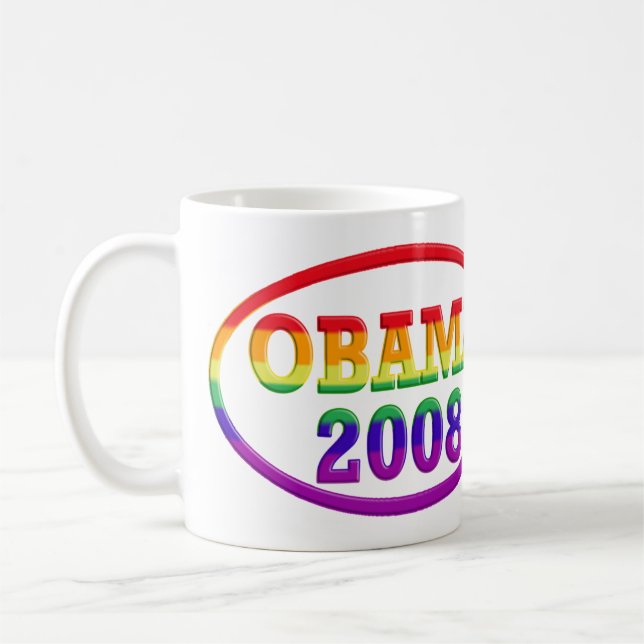 Obama 2008 coffee mug (Left)