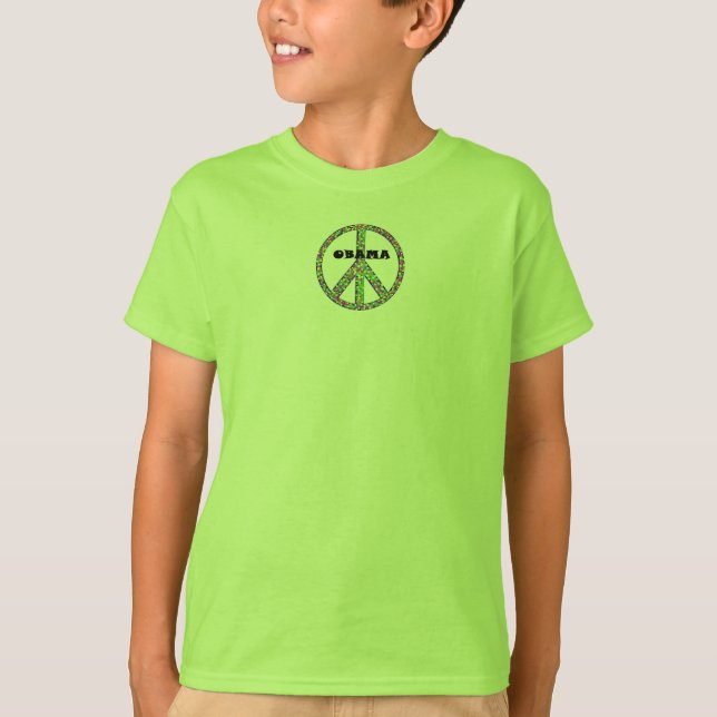 Obama 2008 Peace Confetti - Kids T-Shirt (Front)