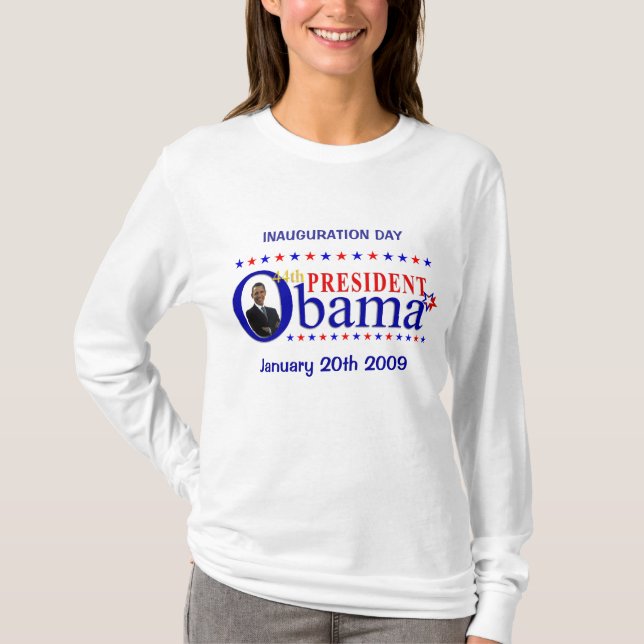 Obama 2009 Inauguration Day - Long-sleeve Tee (Front)