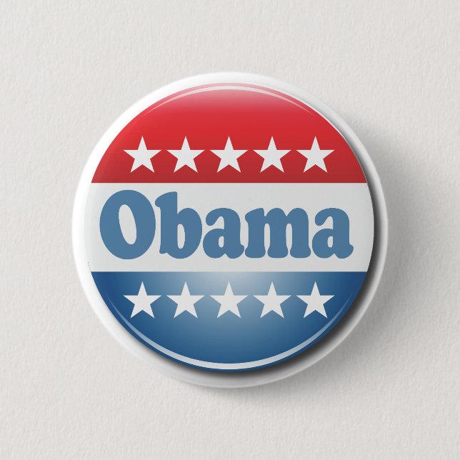 Obama 2012 6 cm round badge (Front)
