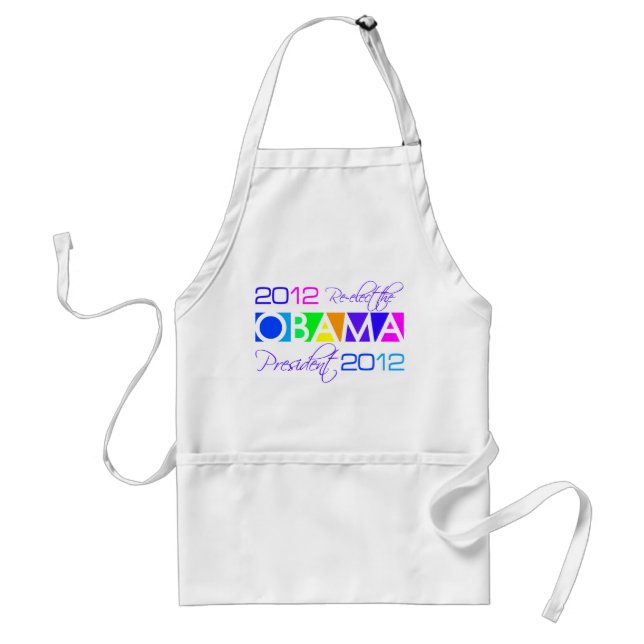 OBAMA 2012 apron - choose style & colour (Front)