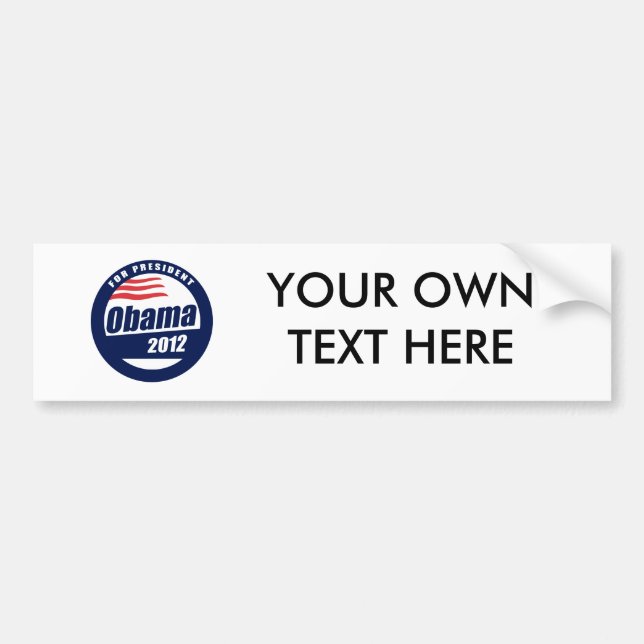 Obama 2012 bumper sticker (Front)