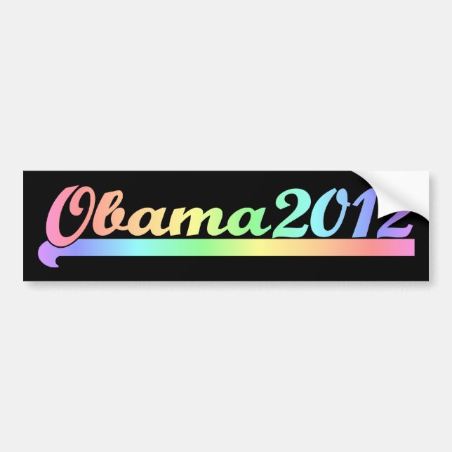 Obama 2012 bumper sticker (Front)