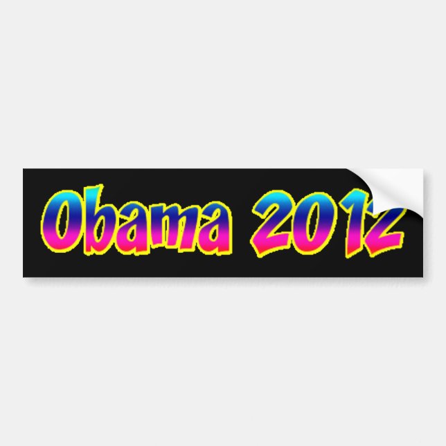 Obama 2012 bumper sticker (Front)