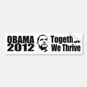 OBAMA 2012 bumpersticker Bumper Sticker